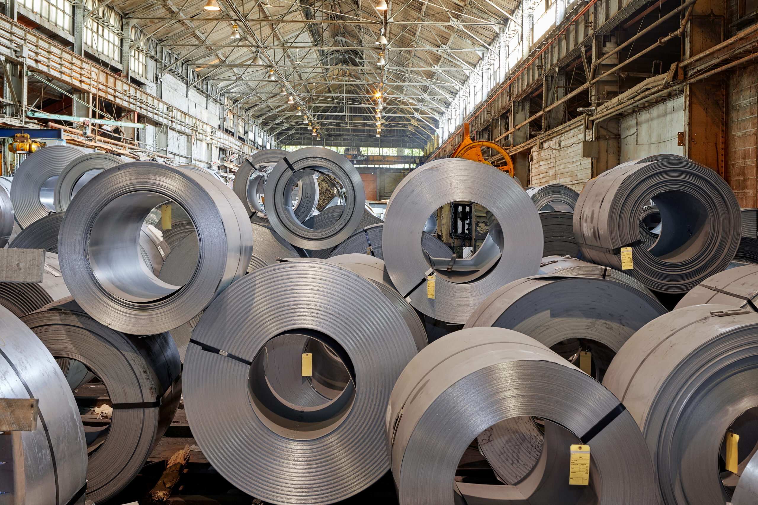 Flat rolled steel coils in a range of grades and specifications